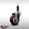 Service Caster 3.5'' SS Maroon Poly Wheel Swivel 1'' Expanding Stem Caster SCC-SSEX20S3514-PPUB-MRN-1 - alternate 3